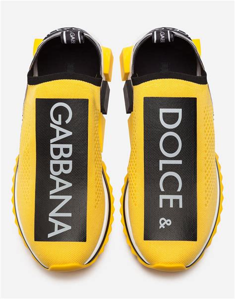 dolce gabbana sorrento sneakers yellow|dolce & gabbana sneakers men.